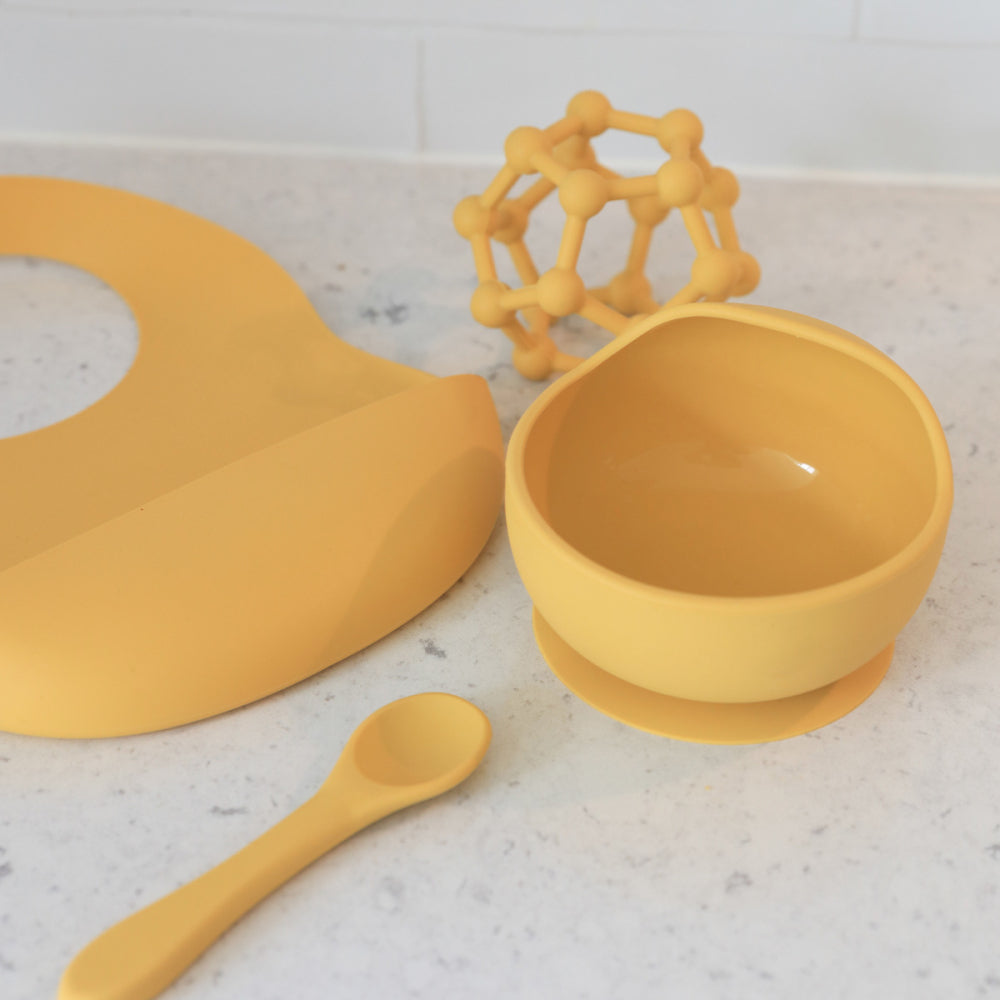 Baby Silicone Dinner Set Mustard By Splosh