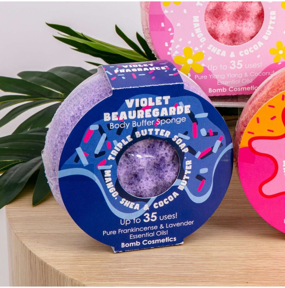 Bomb Cosmetics Body Buffer - Violet Beauregarde