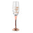Rose Stem 40th Birthday Champagne Glass