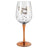 Rose Gold Stem 21st Birthday Wine Glass