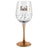 Rose Gold Stem 30th Birthday Wine Glass