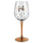 Rose Gold Stem 40th Birthday Wine Glass