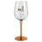 Rose Gold Stem 60th Birthday Wine Glass