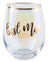 Rose Gold Best Man Stemless Wine Glass