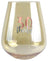 Rose Gold Decal 30th Birthday Stemless Wine Glass