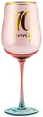 Fluted Pink Wine Glass - 70th
