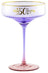 Fluted Purple Coupe Glass - 50th