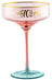 Fluted Blue Coupe Glass - 70th