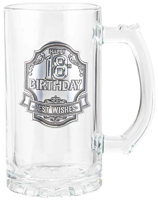 18th Birthday Badge Beer Stein