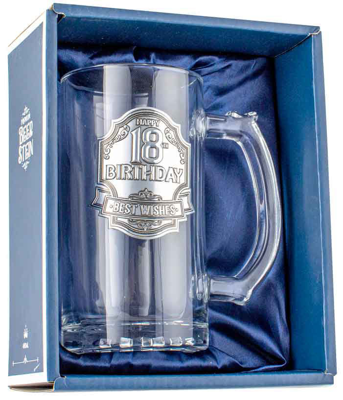 18th Birthday Badge Beer Stein