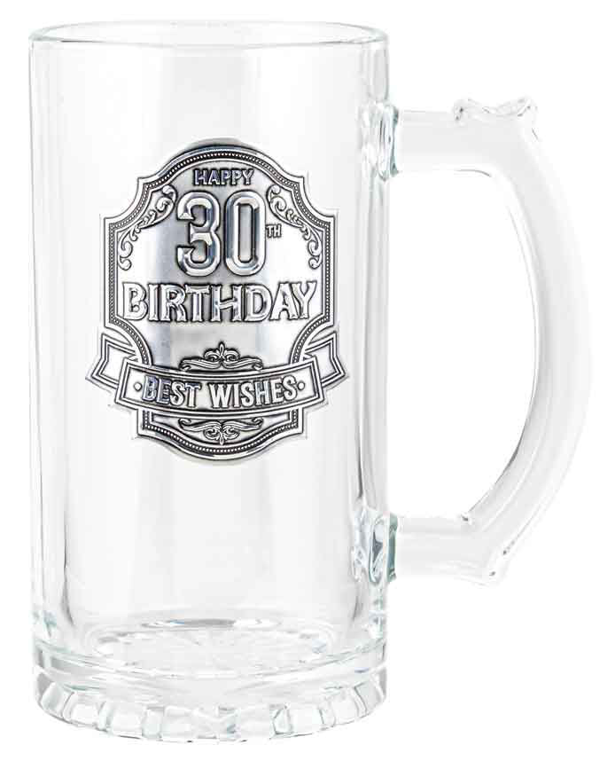 30th Birthday Badge Beer Stein