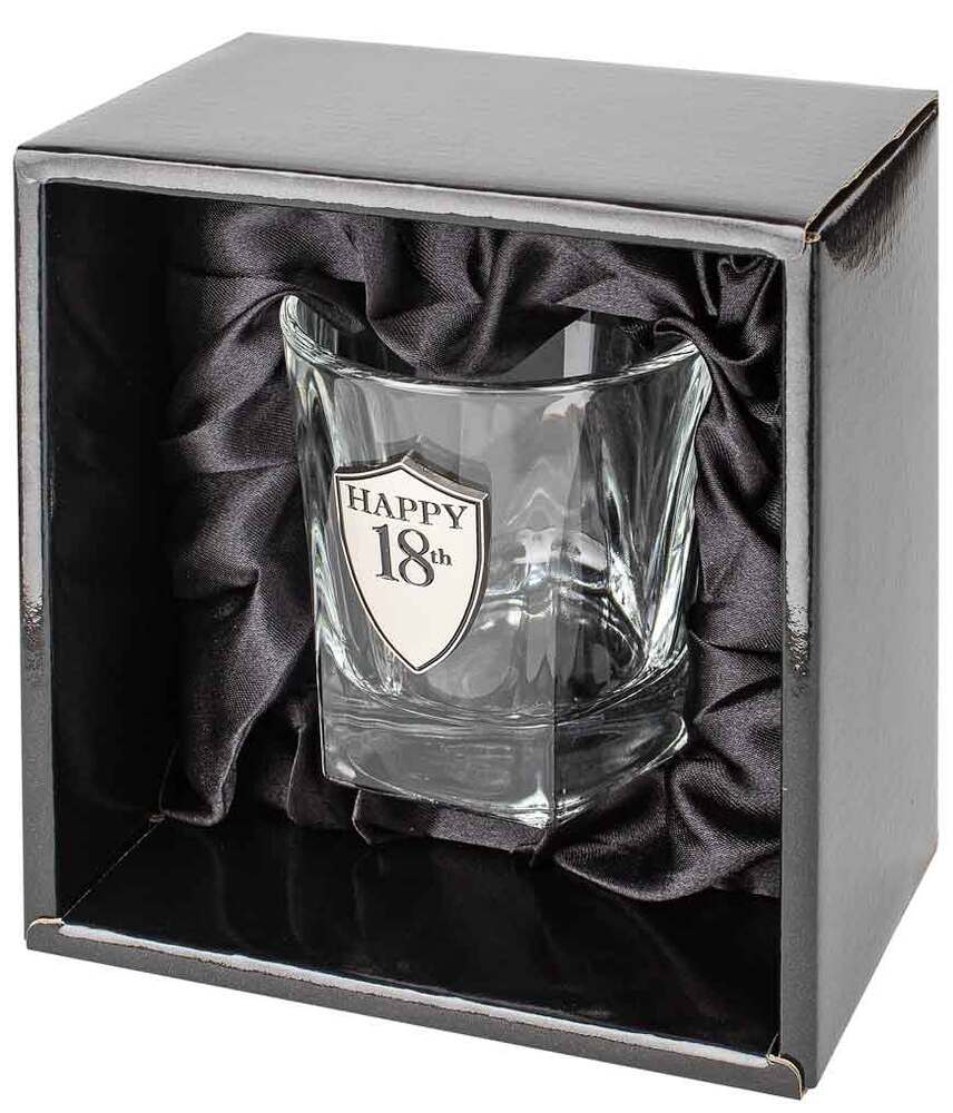 18th Birthday Whisky Glass
