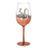 Rose Ombre Stem 30th Birthday Wine Glass