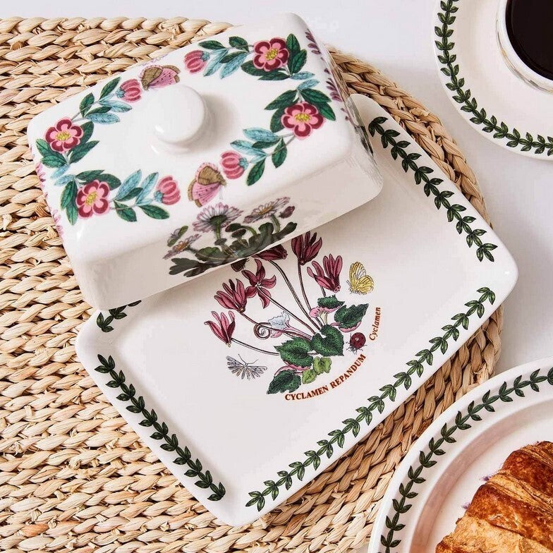 Portmeirion Botanic Garden - Butter Dish - Mixed Motifs