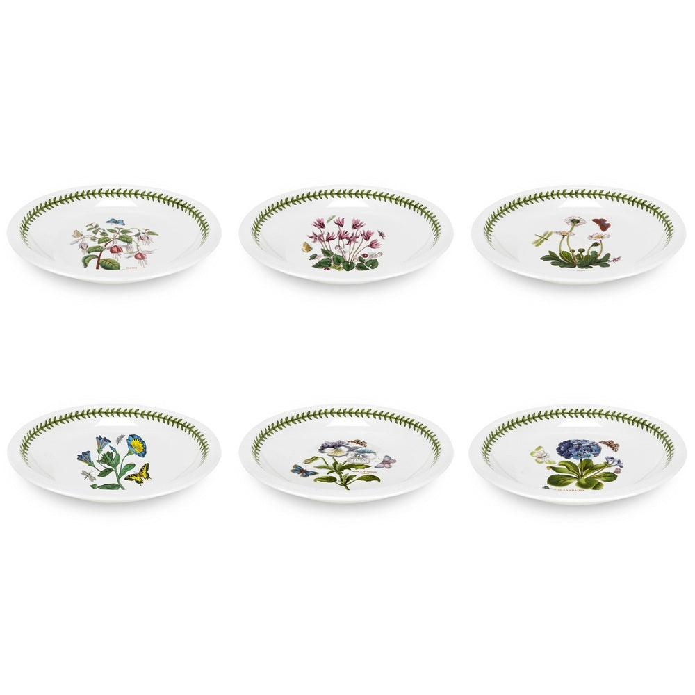 Portmeirion Botanic Garden - Low Bowl - (Set of 6) Mixed Motifs