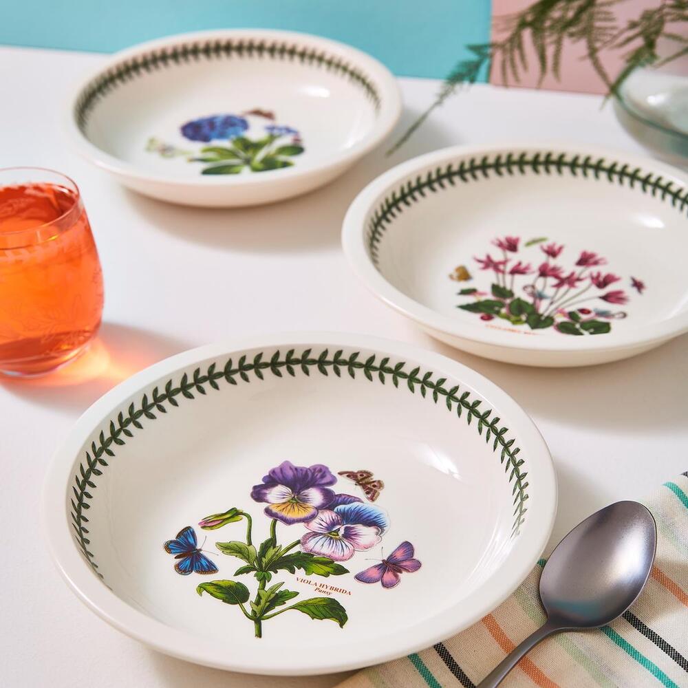 Portmeirion Botanic Garden - Low Bowl - (Set of 6) Mixed Motifs