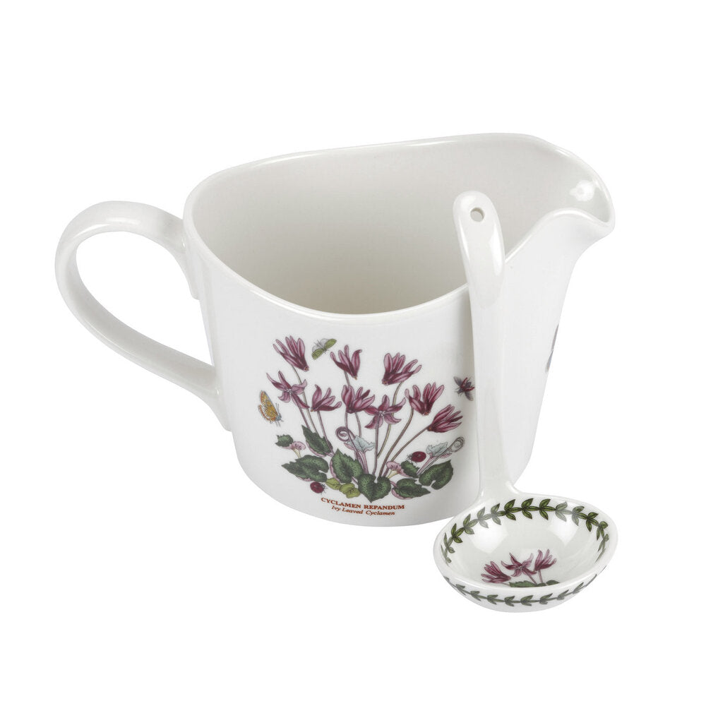Portmeirion Botanic Garden - Sauce Jug & Ladle - Cyclamen