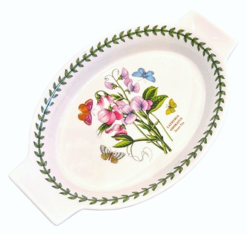 Portmeirion Botanic Garden - Oval Gratin Dish - 25cm Sweet Pea