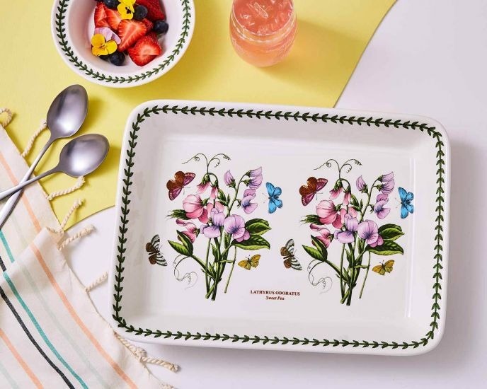 Portmeirion Botanic Garden - Lasagne Dish - 38cm Sweet Pea