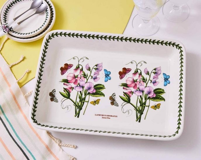 Portmeirion Botanic Garden - Lasagne Dish - 38cm Sweet Pea