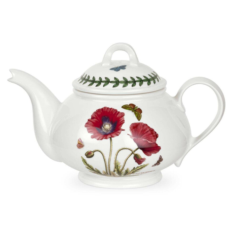 Portmeirion Botanic Garden - Romantic Teapot - 600ml Poppy