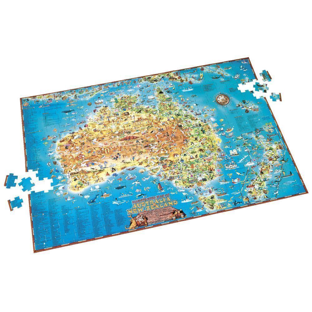 Blue Opal Puzzle - Down Under Giant Map 300pc