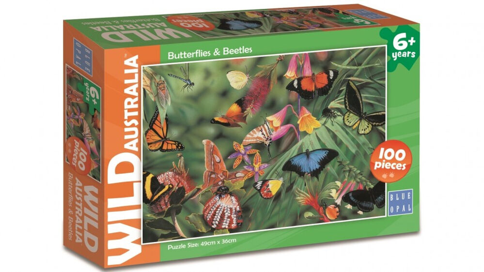 Blue Opal Puzzle - Wild Australia - Butterflies & Beetles 100pc