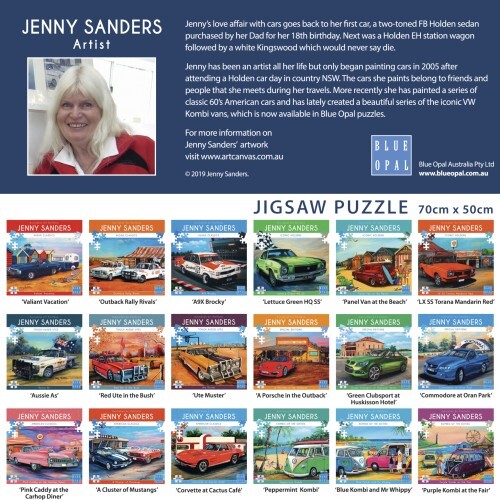 Blue Opal Puzzle - Red Ute in the Bush 1000pc