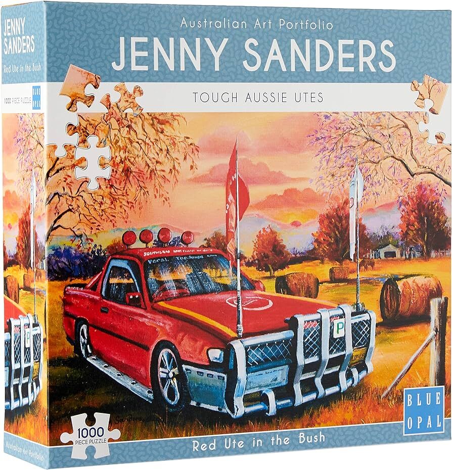 Blue Opal Puzzle - Red Ute in the Bush 1000pc