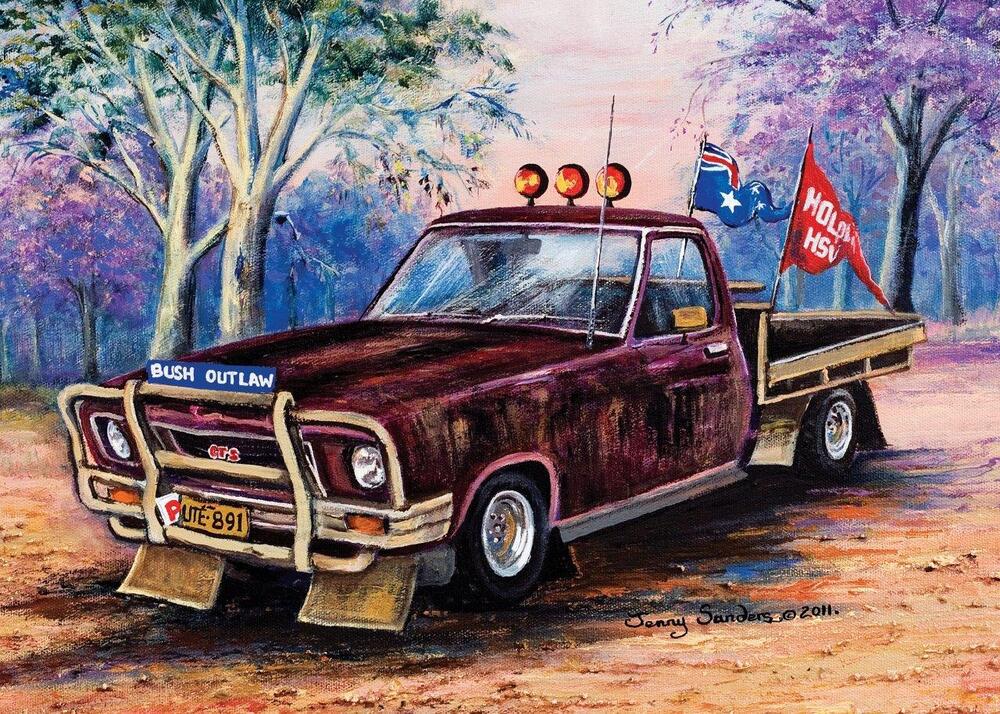 Blue Opal Puzzle - Maroon Ute 1000pc