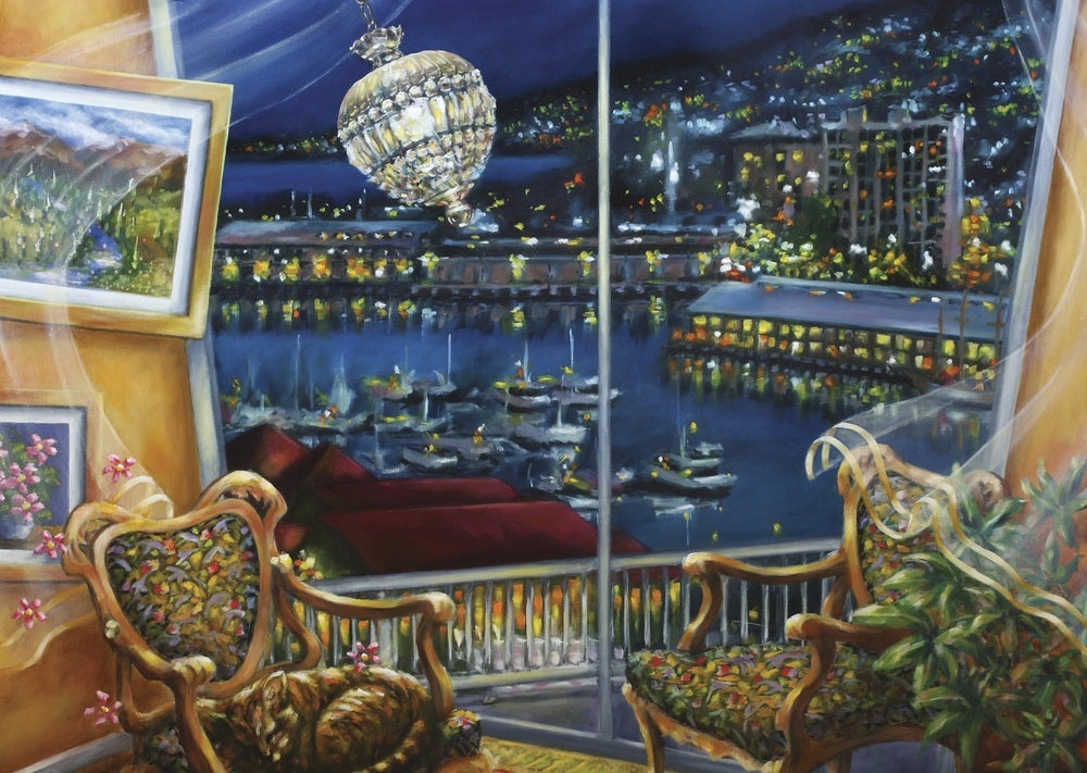 Blue Opal Puzzle - Esther Shohet Night Breeze 1000pc