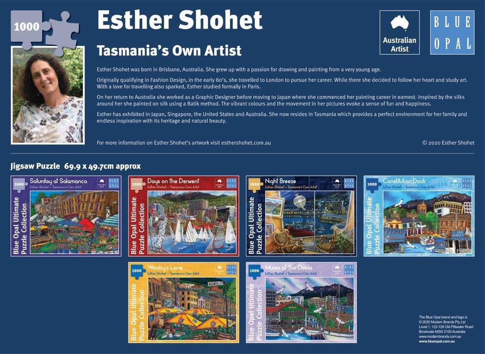 Blue Opal Puzzle - Esther Shohet Mures at the Docks 1000pc