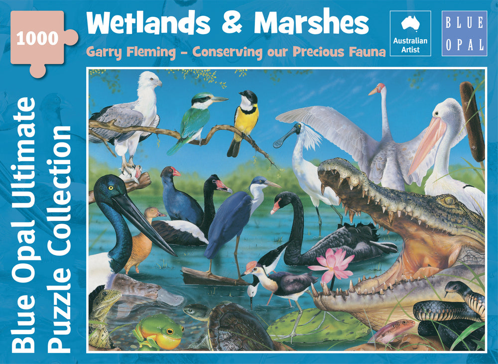 Blue Opal Puzzle - Garry Fleming Wetlands & Marshes 1000pc
