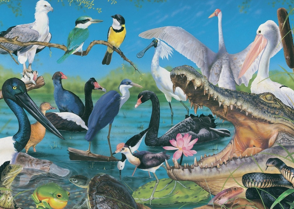 Blue Opal Puzzle - Garry Fleming Wetlands & Marshes 1000pc