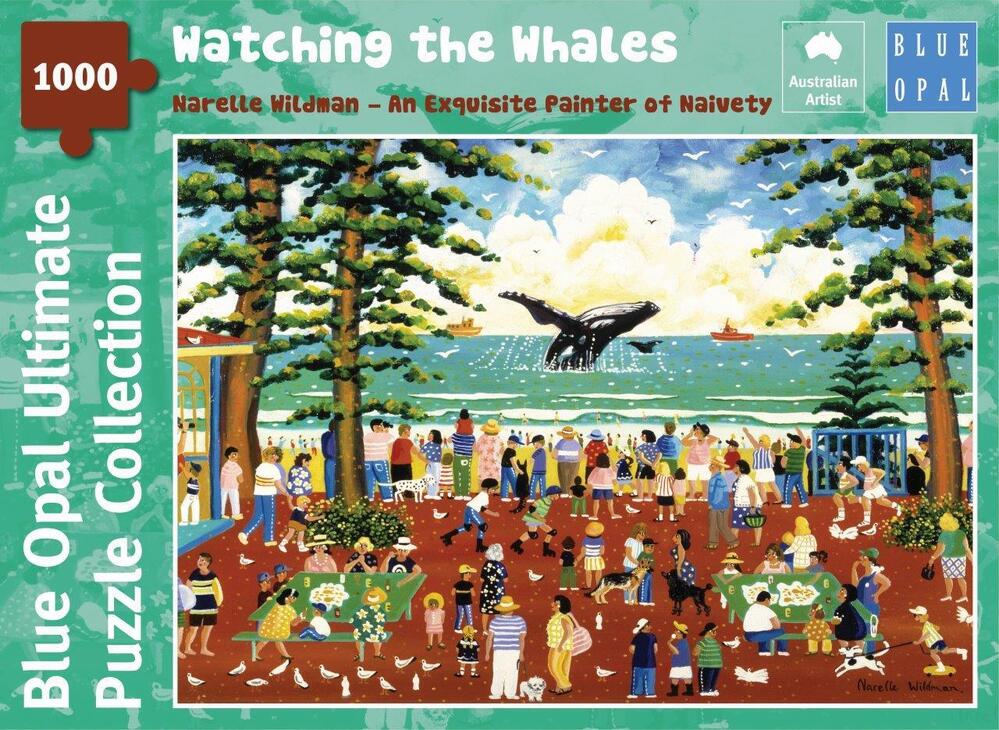 Blue Opal Puzzle - Narelle Wildman Watching the Whales 1000pc