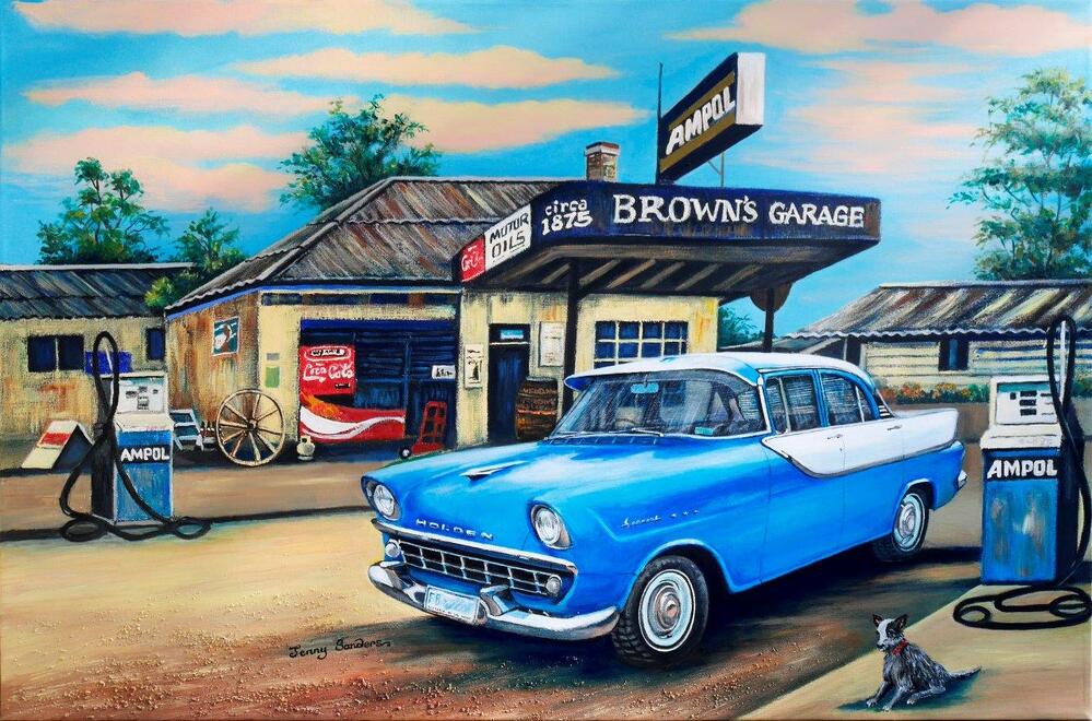 Blue Opal Puzzle - Browns Garage 1000pc