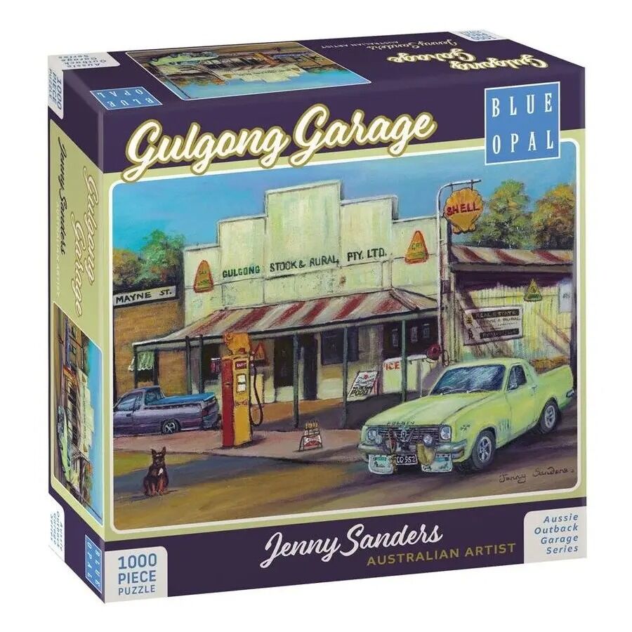 Blue Opal Puzzle - Gulgong Garage 1000pc