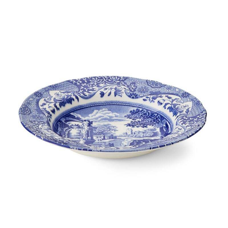 Spode Blue Italian - Soup Plate - 23cm (Set of 4)