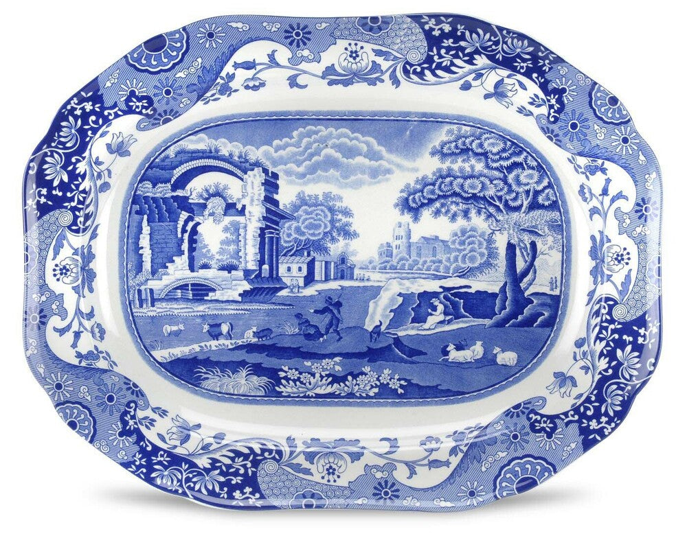 Spode Blue Italian - Oval Platter - 41cm