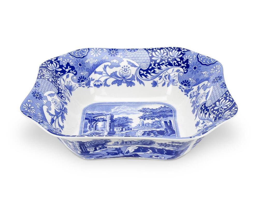 Spode Blue Italian - Square Salad Bowl
