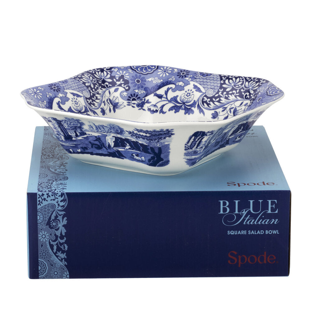 Spode Blue Italian - Square Salad Bowl