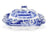 Spode Blue Italian - Covered Vegetable Dish