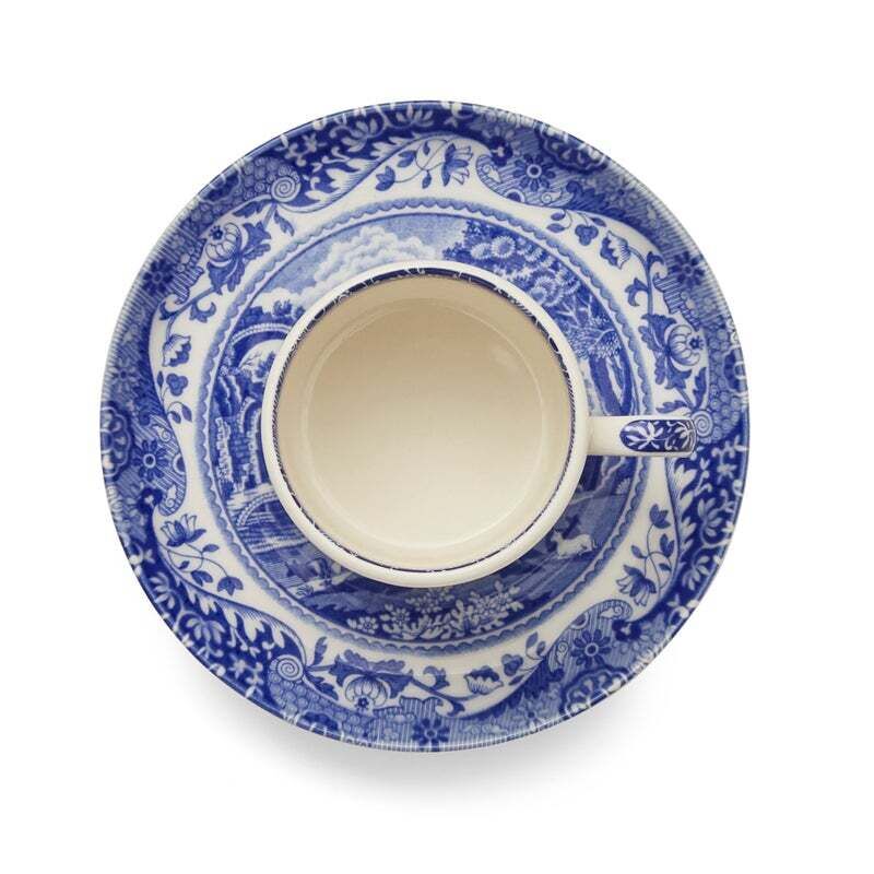 Spode Blue Italian - Espresso Cup and Saucer (Set of 4)