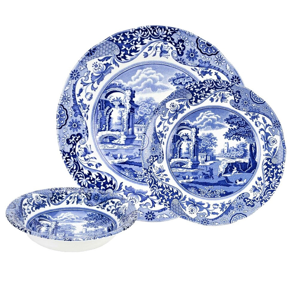 Spode Blue Italian - Dinner Set -12pc