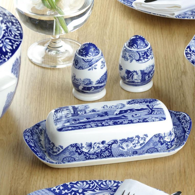Spode Blue Italian - Salt & Pepper Shakers (Set of 2)