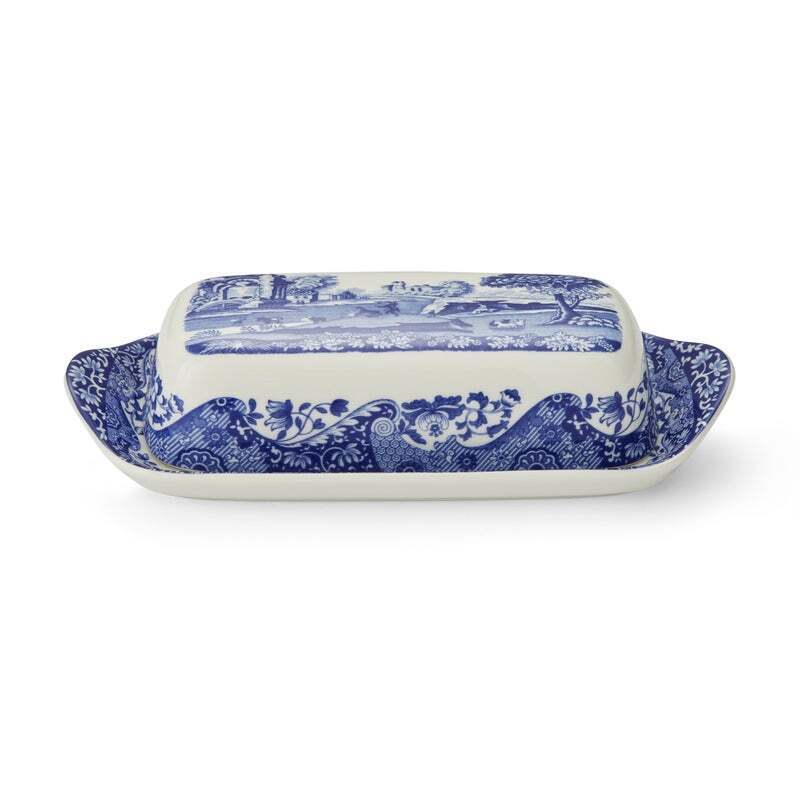 Spode Blue Italian - Butter Dish