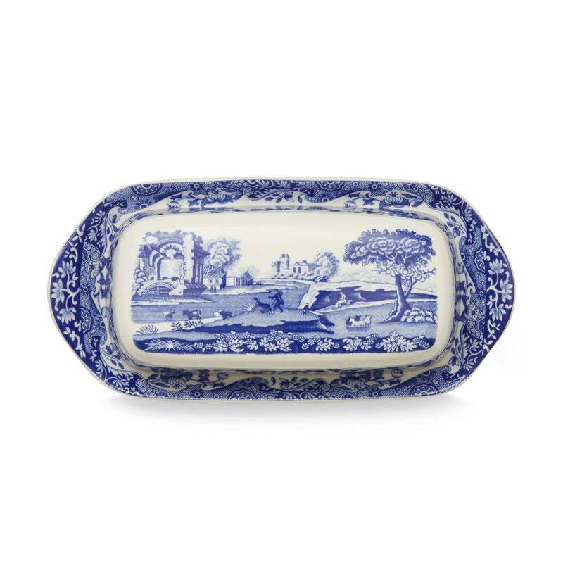 Spode Blue Italian - Butter Dish