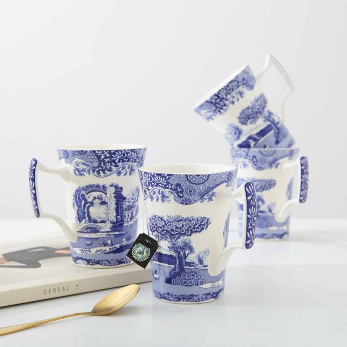 Spode Blue Italian - Cottage Mug (Set of 4)