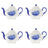 Spode Blue Italian - Teabag Rest (Set of 4)