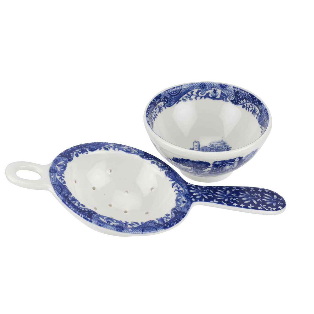 Spode Blue Italian - Tea Strainer & Rest